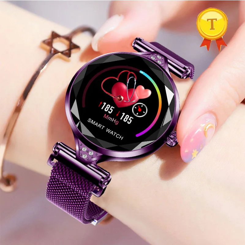 

best gift to women girl new Luxury Sports Fitness tracker bracelet diamond Decoration smart band Heart Rate Monitor smartband