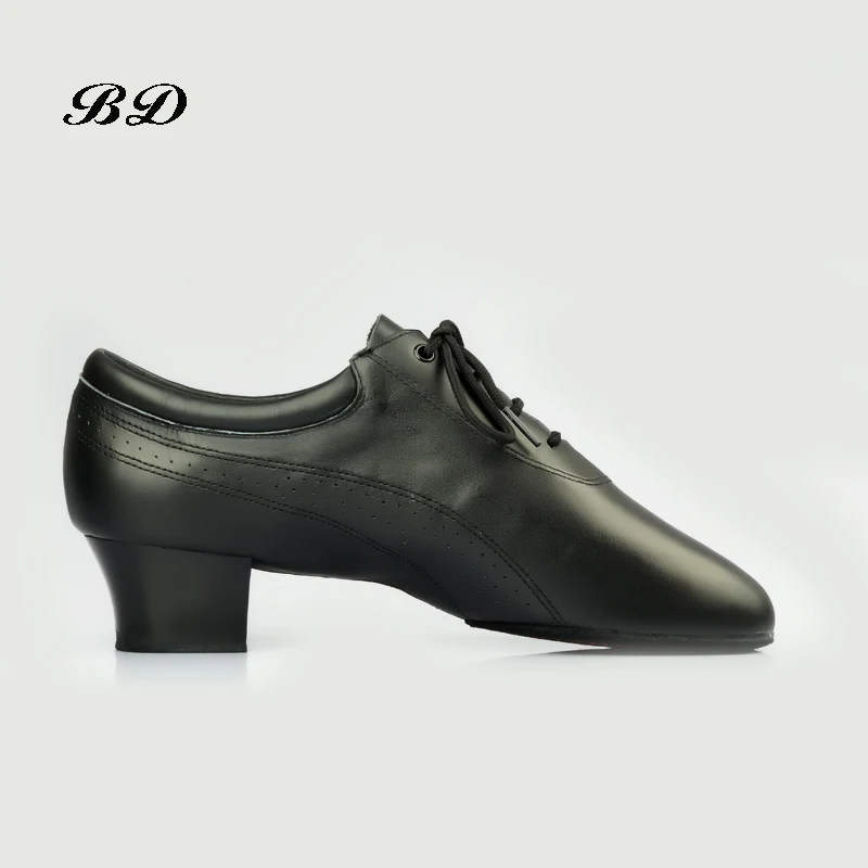 MEN SHOES Dance Shoes Ballroom Latin Shoes Imported Comfortable Insole Sweat Deodorant Imported Patent Leather Heel 4.5 cm Hot 3