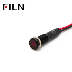 FILN 8 светодиодный свет панель установлен плоской головкой черный металлический корпус мини 12 В 24 110 220 с 20 см кабель