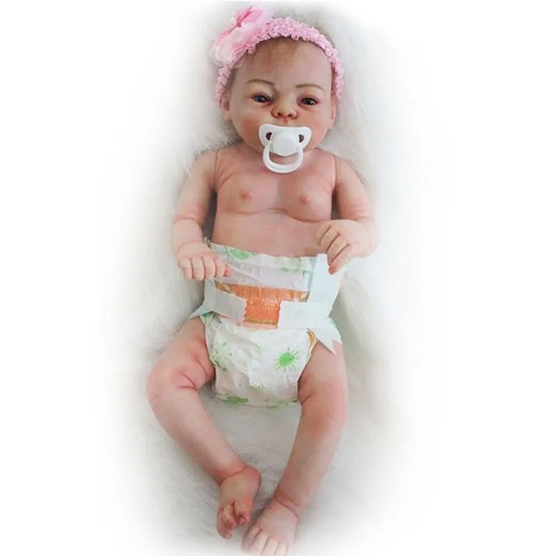 21 ''живые Мягкие силиконовые куклы для новорожденных реалистичные виниловые