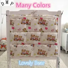 Промо-акция! Мультфильм 62*52 см детская кроватка кровать висячая сумка для хранения новорожденных кроватки Органайзер хлопок игрушка пеленки карман