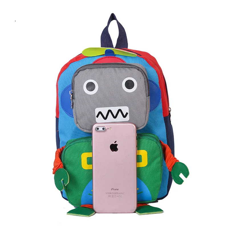 Детский рюкзак милый робот школьные ранцы для мальчиков и девочек ранец рюкзак детский Прочный Школьный Рюкзак для начальной школы