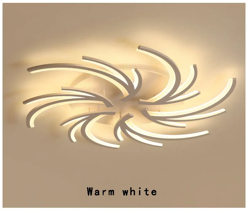 Latest Minimalist Creative Modern Led Chandelier Light White For Living Room Bedroom Led Chandelier Lighting Fixtures AC110-265V