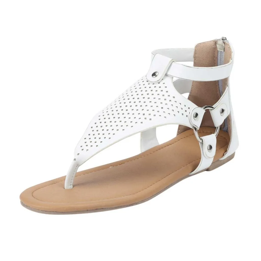 Flats casual shoes woman sandals female 2019 fashion lighted flat with women shoes solid clip toe hollow women sandals plus size (21)