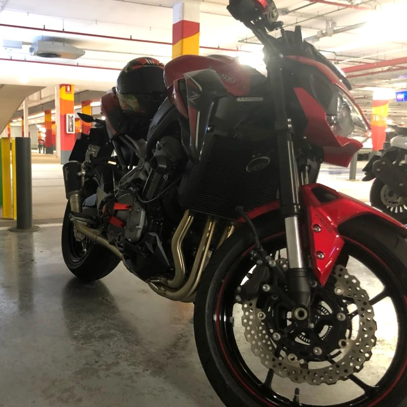 Выхлопной глушитель Z900 для мотоцикла 304 нержавеющая сталь передняя и средняя