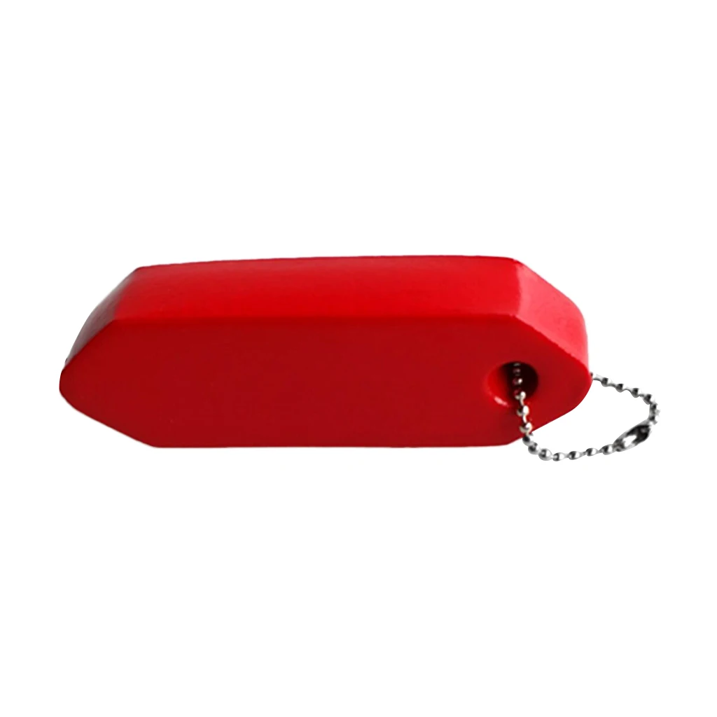 High Visibility Vinyl Coated Foam Tube Floating Keychain Boat Marine Sailing Key Float Red 