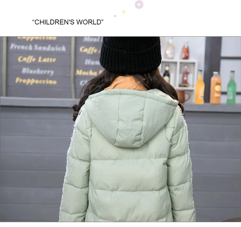 BOTEZAI/Детская куртка для мальчиков и девочек, модная теплая детская куртка на утином пуху, куртка для девочек, зимняя куртка, одежда