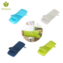 1 шт. термостойкая хлопковая кухонная печь для барбекю перчатки для готовки рукавица для Гриль-барбекю изолированные нескользящие перчатки для выпечки Утепленные Перчатки