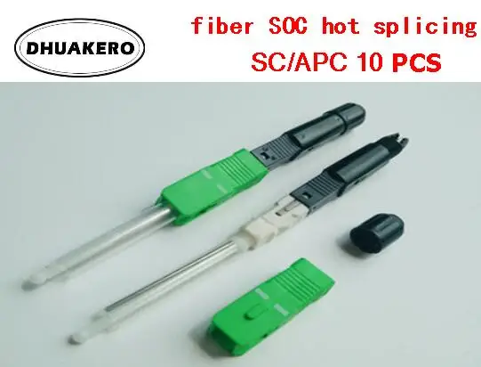 Free Shipping AB213A Hot splicing 10pcs SC/APC Connector Optical fiber Fusion FTTH Fast adaptor | Мобильные телефоны и