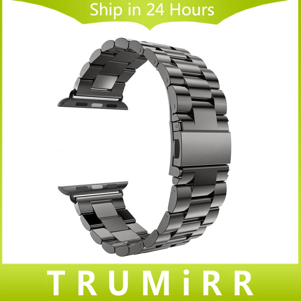 Prix pour Bracelet En Acier inoxydable pour iWatch Apple Watch/Sport/édition 38mm 42mm Bracelet Bracelet Bracelet avec adaptateur Noir argent Prix pour Bracelet En Acier inoxydable pour iWatch Apple Watch/Sport/édition 38mm 42mm Bracelet Bracelet Bracelet avec adaptateur Noir argent