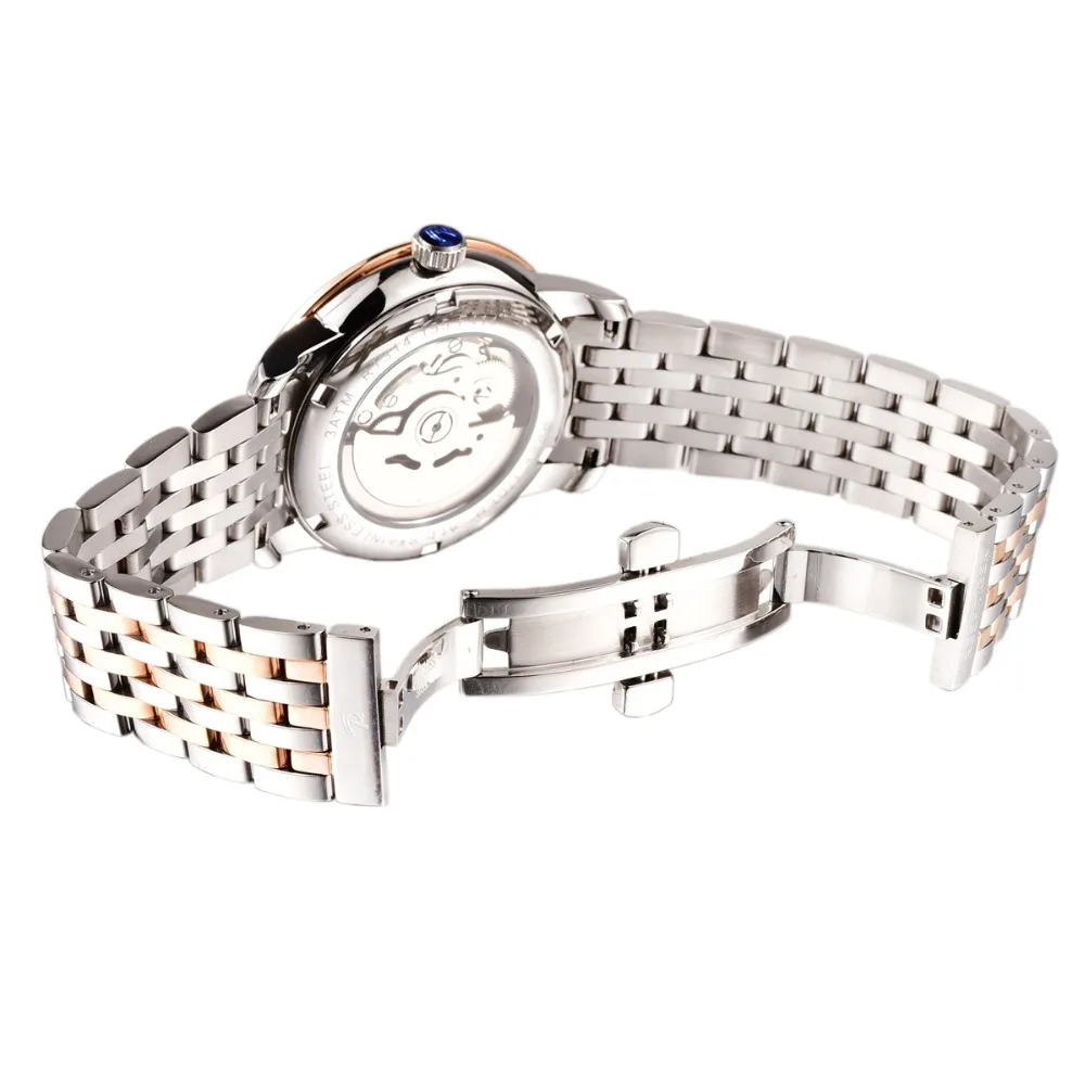 2020 New Reef Tiger Dress Watch Men Top Brand Luxury Automatic Watch Rose Gold Watch Date Day relog