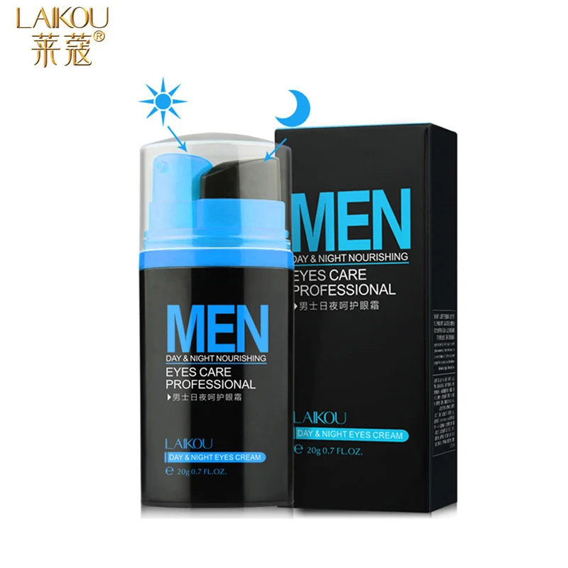 LAIKOU Men Eye Cream Anti Puffiness Dark Circle Day Night Eyes Creams