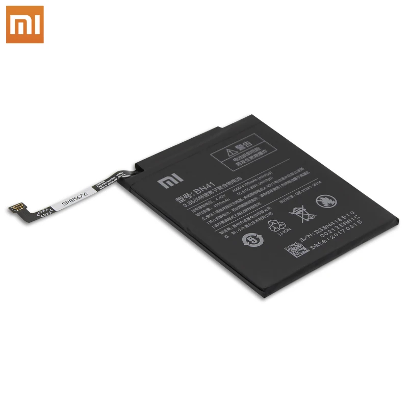 Xiao Mi BN41 аккумулятор для телефона Xiaomi Redmi Hongmi Note 4/Note 4X MTK Helio X20 оригинальная