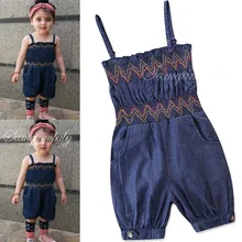 Летний взрыв обувь для девочек милые ковбойские комбинезон на бретельках принцесса отпуск 0 utwear Детские джемперы новые детские комбинезоны 18N1126