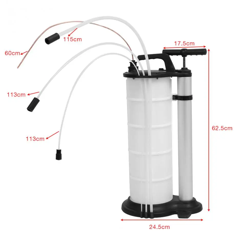 9л ручной автомобильный насос для извлечения отработанного масла, воды, всасывающий насос для извлечения жидкости, вакуумный перекачивающий масляный насос