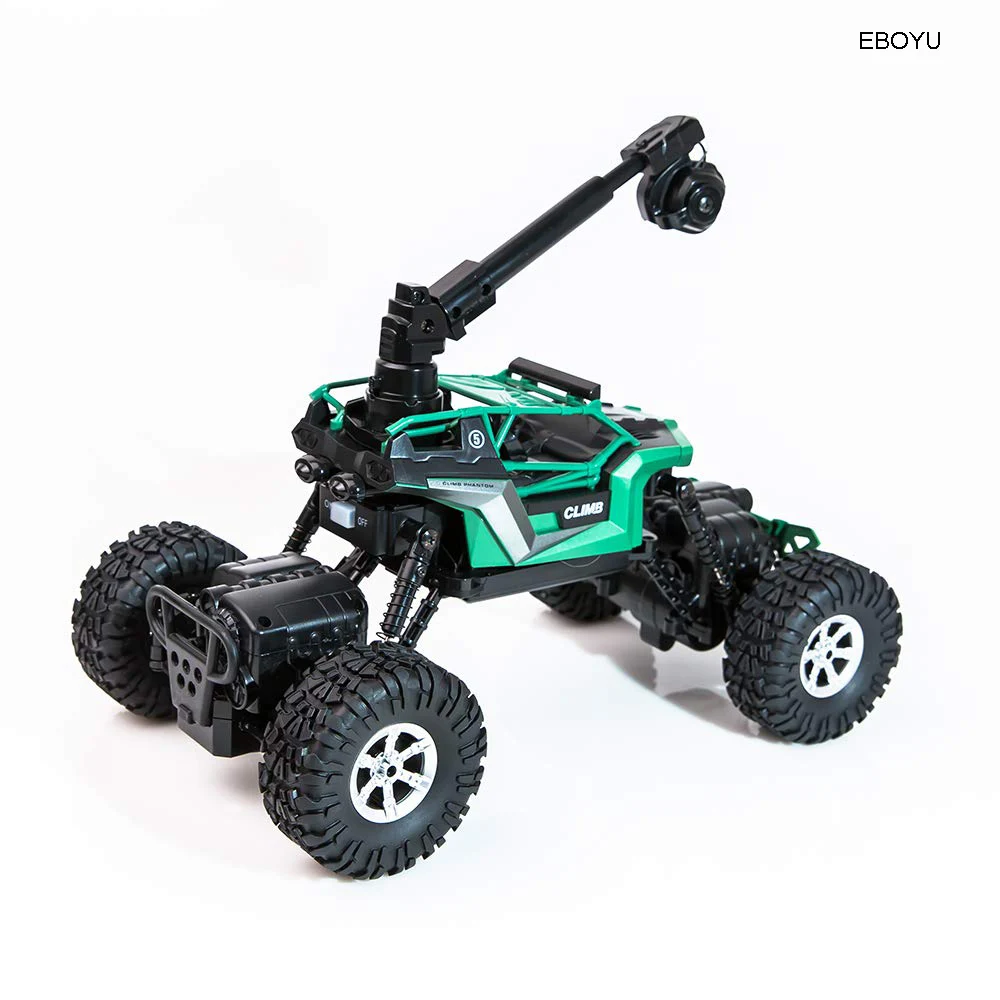 EBOYU CRAZON 1:16 RC Crawler с Wi Fi FPV 480P HD камера 2 4G 4CH 4WD двойной рулевой привод брызговик