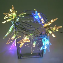 220 В 10 м 50LED звезды гирлянды с лампочками в форме ананаса для вечерние Свадебные Рождественские Гирлянда для внутреннего двора украшения окна наружные декоративные фонари