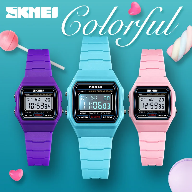 New Trending Children Sports Watches Fashion Outdoor Running Digital Wristwatch Multi-function Alarm Clock Complete Calendar