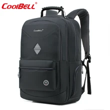 Cool bell impermeable 18.4 pulgadas hombres mujeres mochila portátil a prueba de golpes mochila bolsa de negocios para 10-17.6 pulgadas ordenador portátil