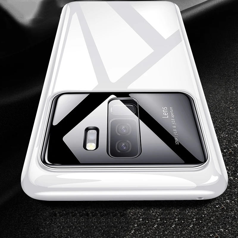 Luxury Smooth Mirror Case For Samsung Galaxy S9 Plus Cover Phone Cases Shockproof Armor Capa |
