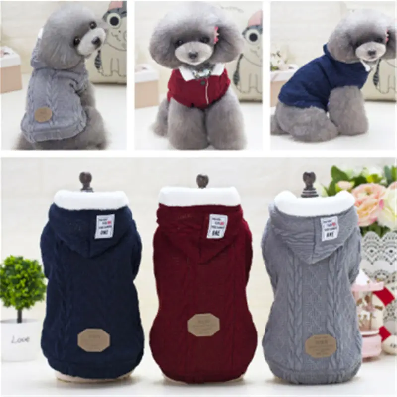 

New Fashion Dog Clothes For Small Dogs Chihuahua Coat For Cat Dog Warm Coat Soft Cotton Pet Clothing