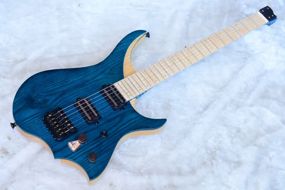 NK Luminous Material steinberger Model headless Guitar