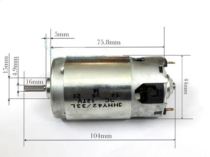 DC 24 V-130 V 48V 110V 127V 10000 об/мин высокая скорость большой крутящий момент 100W электрический двигатель резьбовой вал компенсация щетка домашняя машина