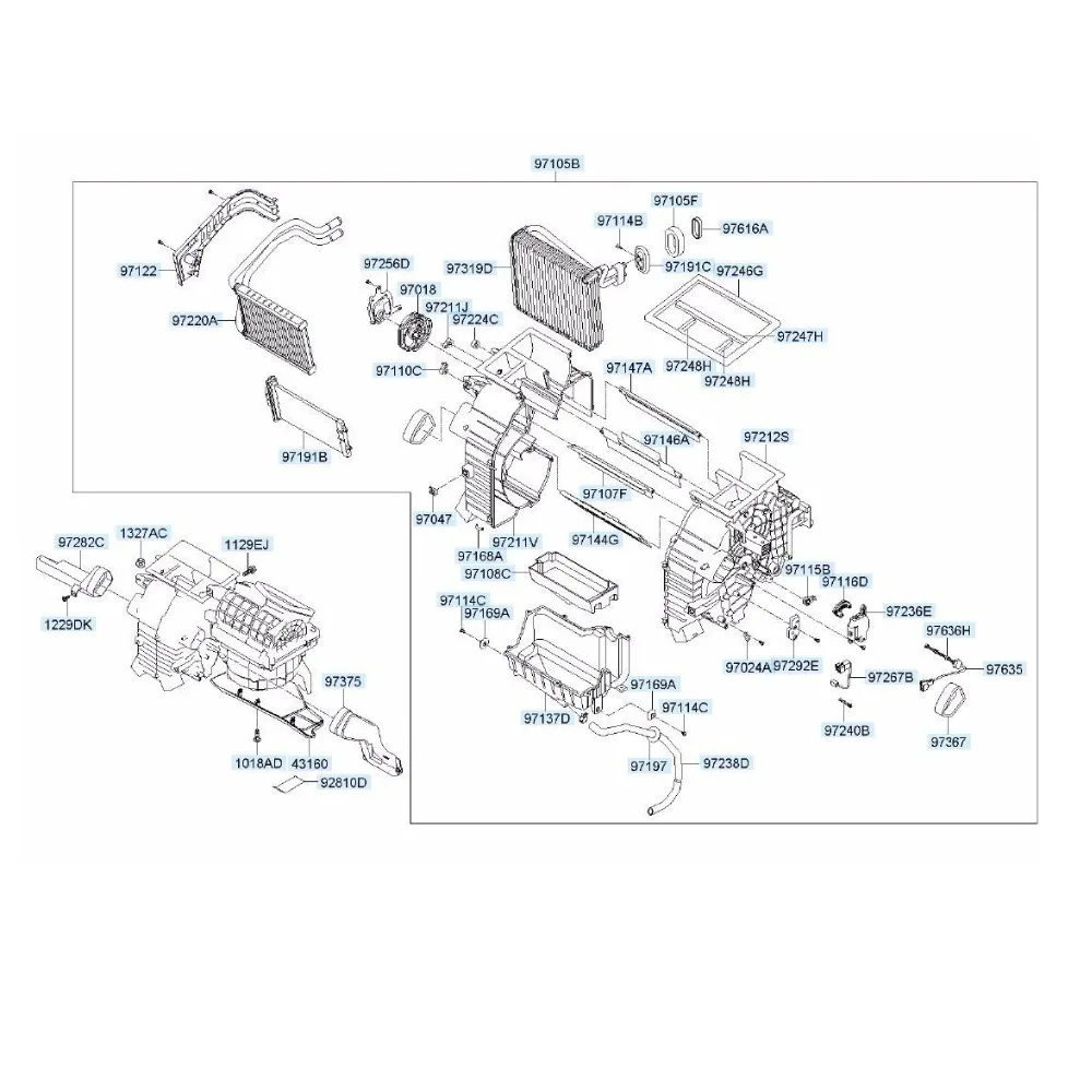 Оригинальный привод для двери Dorman с нагревателем OEM 97125 2G000 971252G000 Hyundai Veracruz Santa Fe KIA