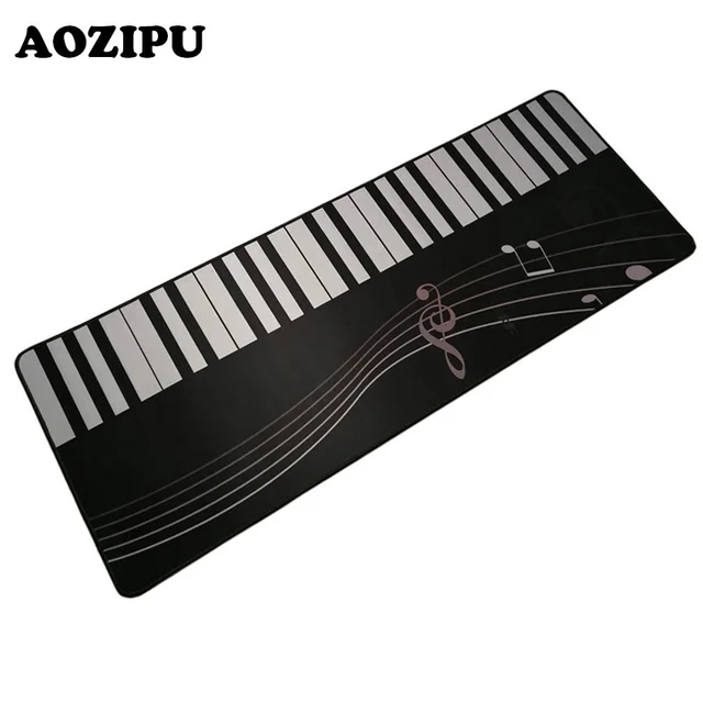 Piano Key 300x800mm Large Gaming Mouse Pad R Locking Edge Piano Key 300x800mm Large Gaming Mouse Pad R Locking Edge Keyboard Computer Mice Mat Rug
