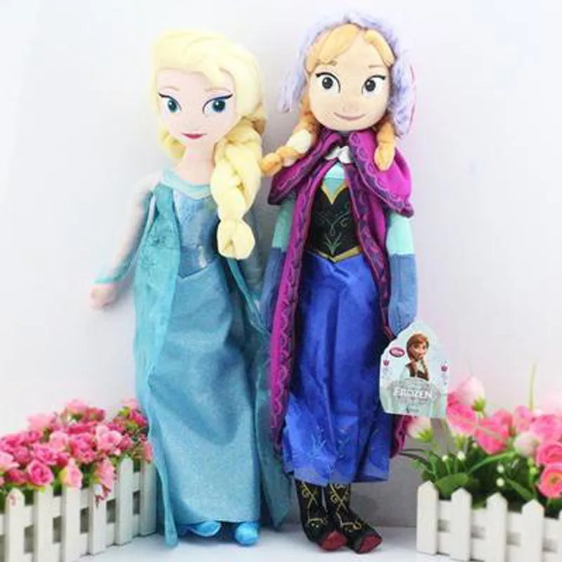 Disney Frozen 40 50 см Снежная королева Эльза Принцесса чучела Кукла Анна куклы игрушки