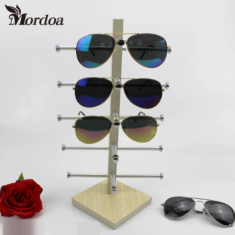 2017 New Wood Sunglasses Racks For Glasses Fashion Sunglasses Wooden Jewelry Display Eyewear