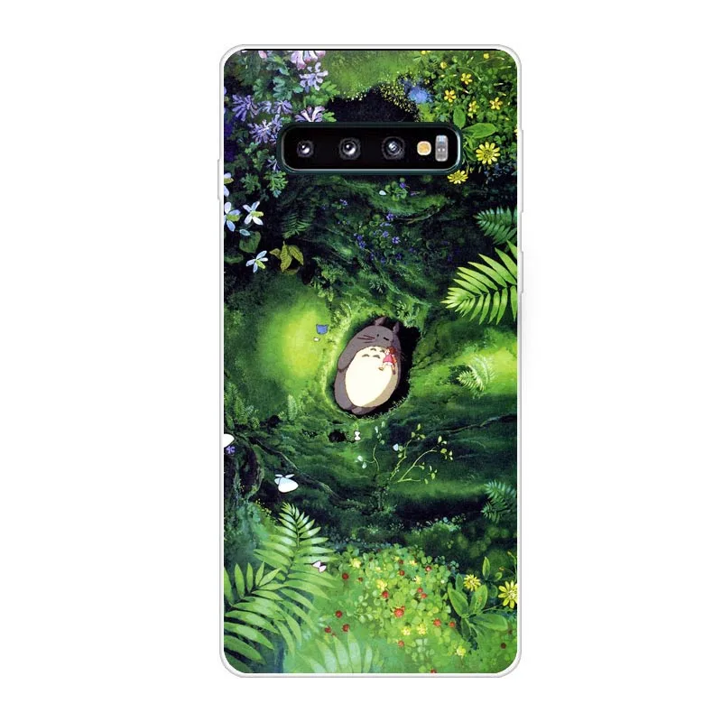 TPU МИЛЫЙ Тоторо Унесенные призраками Ghibli Аниме Миядзаки мягкий чехол для Samsung Galaxy J3 J5 J7 J7 ЕС J6 J8 NOTE 8, 9 - Цвет: TPU