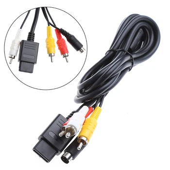 

ANENG 1.8M/6FT Multifunction AV TV S-Video Cable For Nintendo Gamecube 64 SNES NGC N64 Game Accessory Cables
