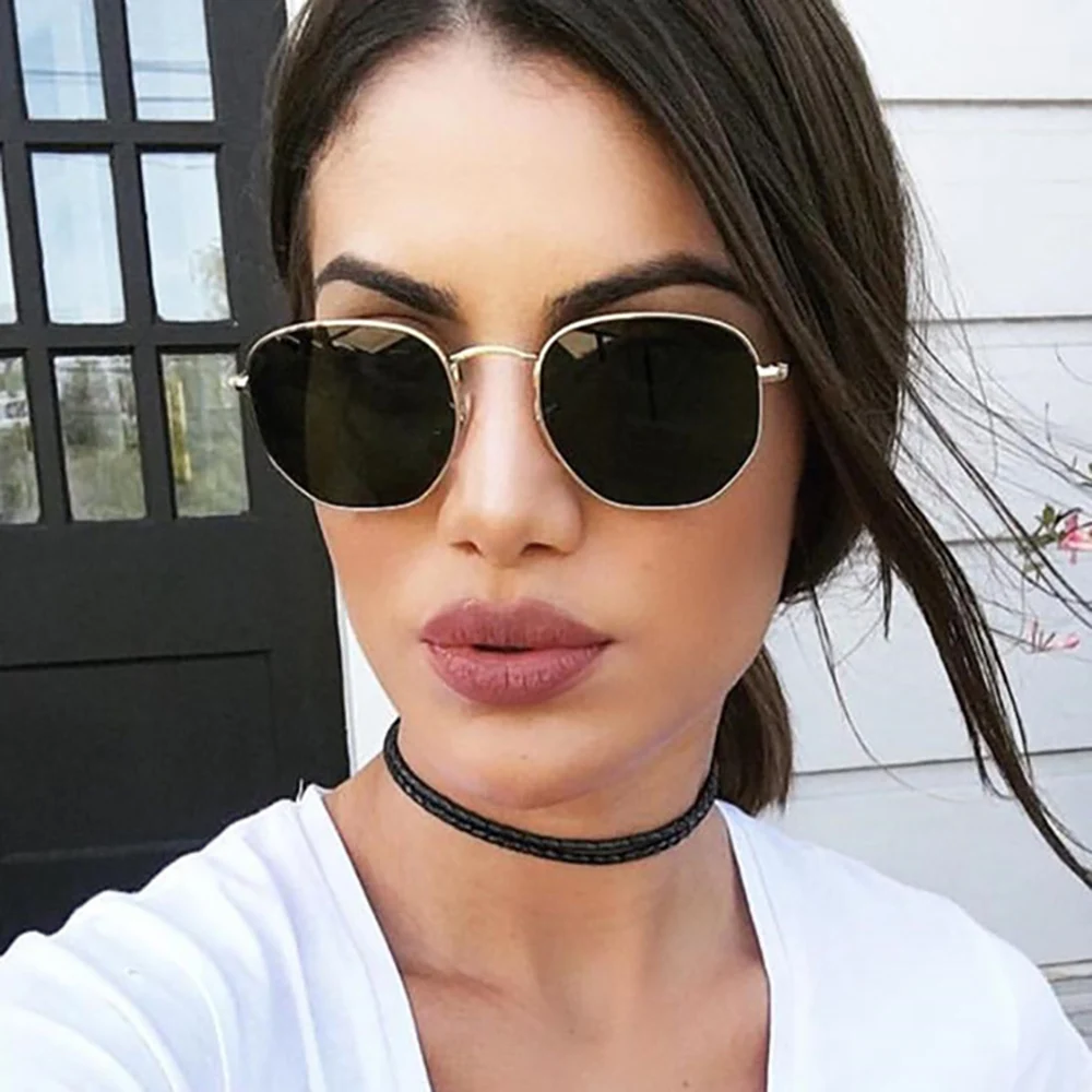 big sunglasses for women VIVIBEE Oval Women Fashion Photochromic Sunglasses Polarized Ladies Metal Gold Frame Sun Glasses 2021 Trending Female Shades big sunglasses