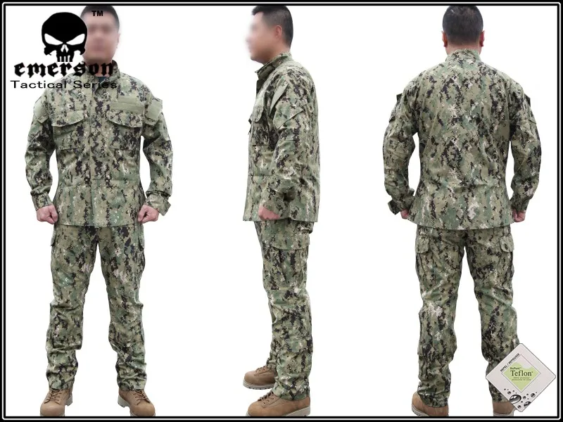 Emersongear Военная охотничья боевая рубашка BDU & брюки EMERSON NWU Тип III AOR2 Униформа