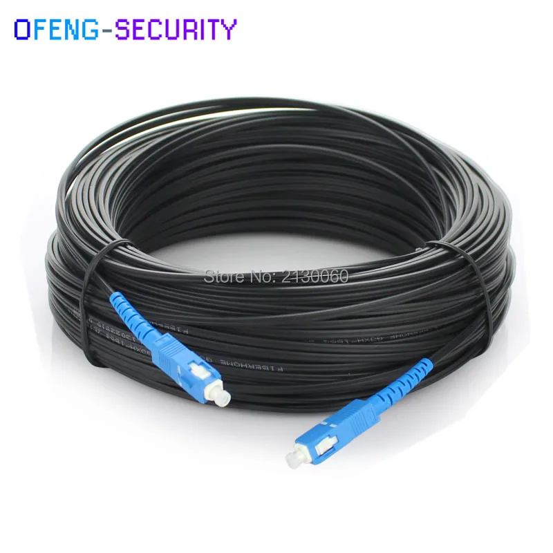 150 м наружный FTTH SC UPC прямой кабель патч корд к разъем Волоконно оптический