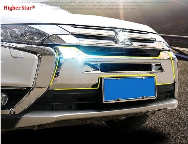 

High quality ABS chrome car grill decoration cover,Front Bumper protection cover for Mitsubishi outlander 2016-2019