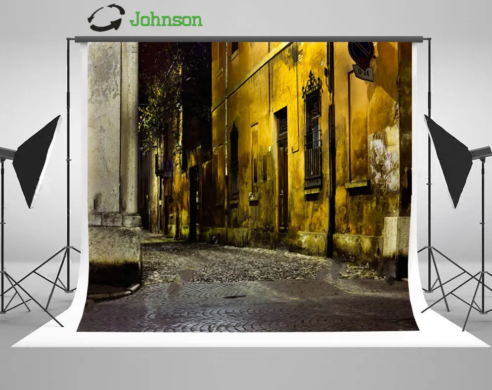 Alleyway Dark Alley Night Corner Street Old Town Backdrop Polyester Or Vinyl Cloth Computer Print Wall Backgrounds Background Aliexpress