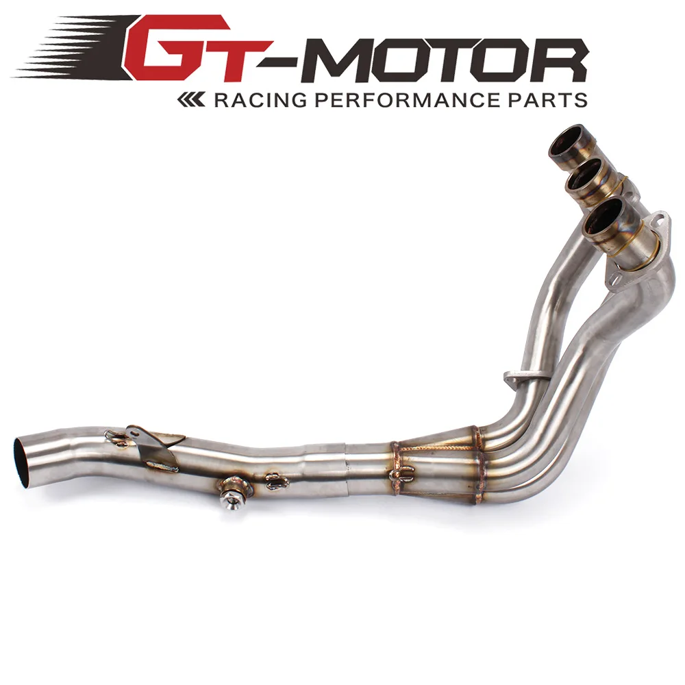 

GT Motor - Exhaust Full system FOR Yamaha MT-09 FZ-09 not tracer 2014-2017 exhaust system link pipe middle pipe