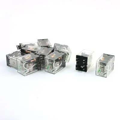 10 шт. HH52P MY2J DC 24V Катушка DPDT 8 Pin электромагнитное реле питания|Реле| |