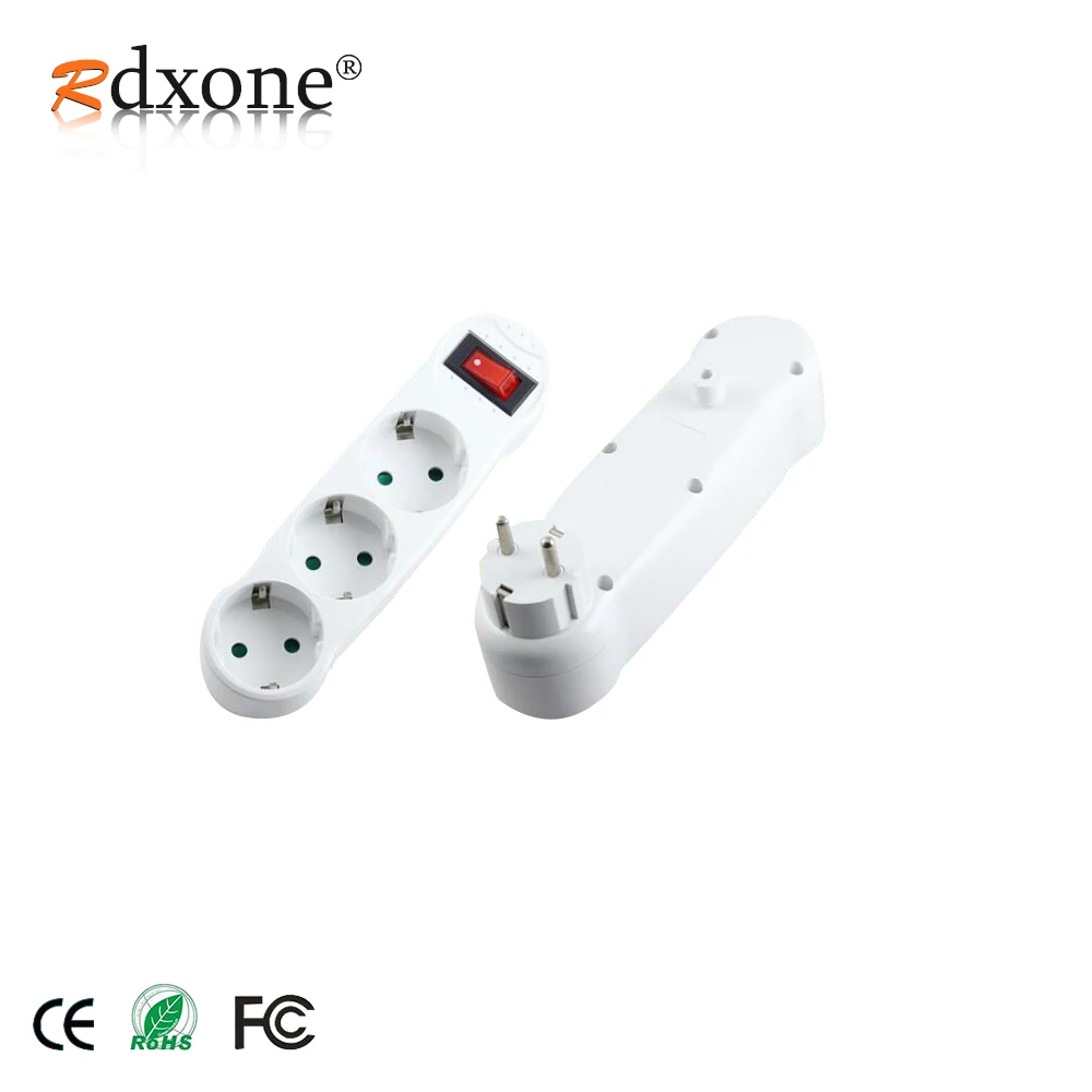 1 TO 3 Way Rdxone 3500 Вт Европейский стандарт 1-3 способ расширения гнездо 4,8 мм немецкий удлинитель питания конвертер - Цвет: 1 TO 3 Way