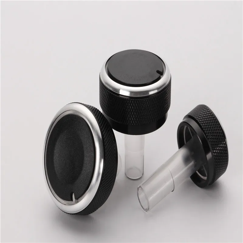 3PCS Aluminum Alloy Air Conditioning Knob AC Knob Heat Control Button
