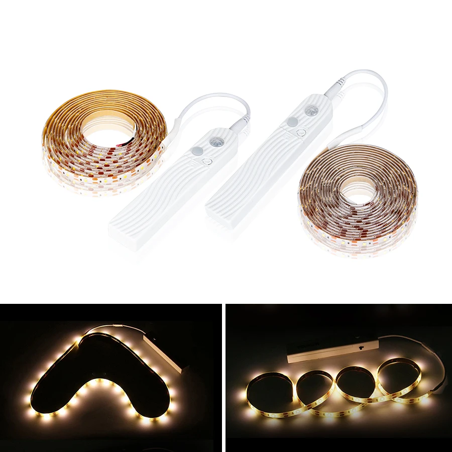 Светодиодная лента для шкафа с датчиком движения 5 В USB 2835 SMD|Подшкафные лампы| |