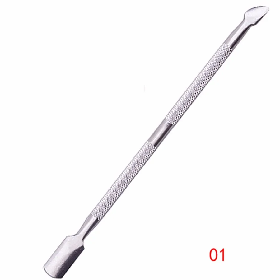 1 Piece Nail Art Spade Cuticle Pusher Pedicure Manicures Repair Callus Nail Care Tool Double Side Cuticle Remove Stainless Steel (4)