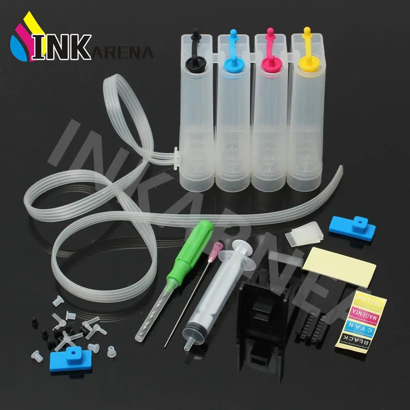 4 Color Ciss Ink Kit for HP 652 652XL for HP Deskjet 1115 2135 2136 2138