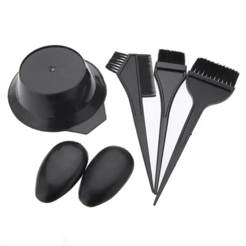 GUJHUI-5PCS-Black-Hairdressing-Tool-Brushes-Bowl-Combo-Salon-Hair-Color-Dye-DIY-Set (1)