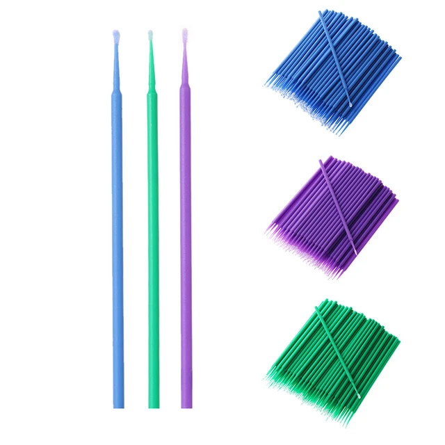 100pcs/lot Brushes Paint Touch-up Colorful Pen Disposable Dentistry Small  Tip Car Maintenance Tools - Paint Care - AliExpress