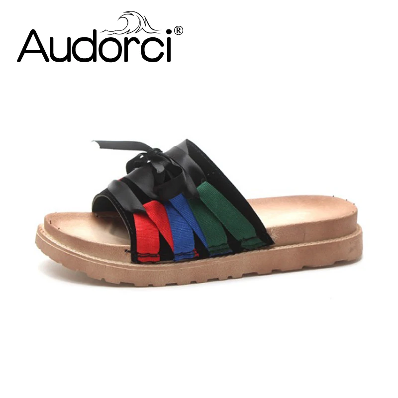 Audorci/2018 летние модные женские пляжные сандалии хорошего качества Zapatos Mujer