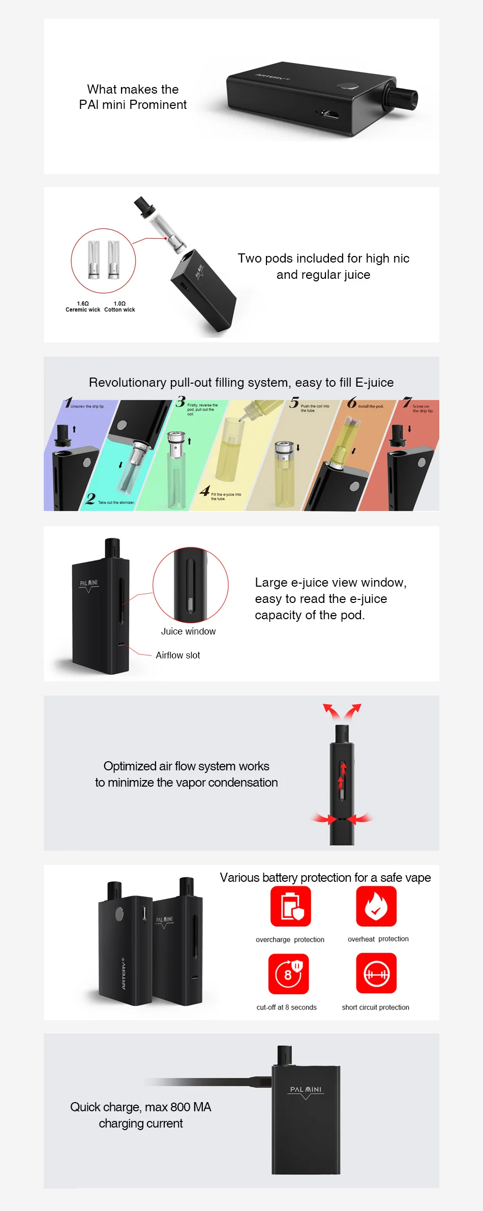Artery PAL Mini Starter Kit 1000mAh