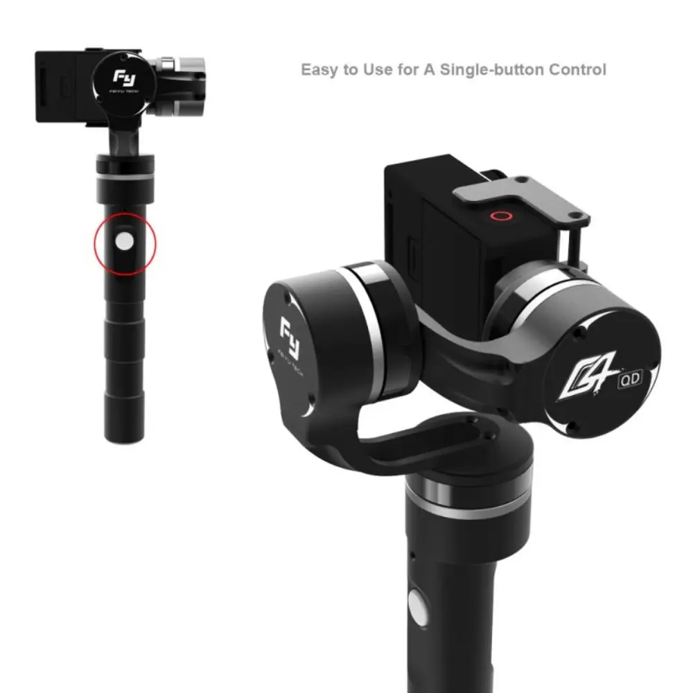 Feiyu Tech FY-G4 QD 3-осевой бесщеточный карданный Ручной Стабилизатор для Gopro 4 3+ 3 SJ4000 Xiaoyi AEE Спортивная Экшн-камера